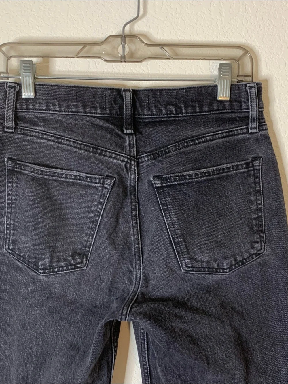 Abercrombie & Fitch Womens black the 90s baggy low rise button fly jeans 26/2 S